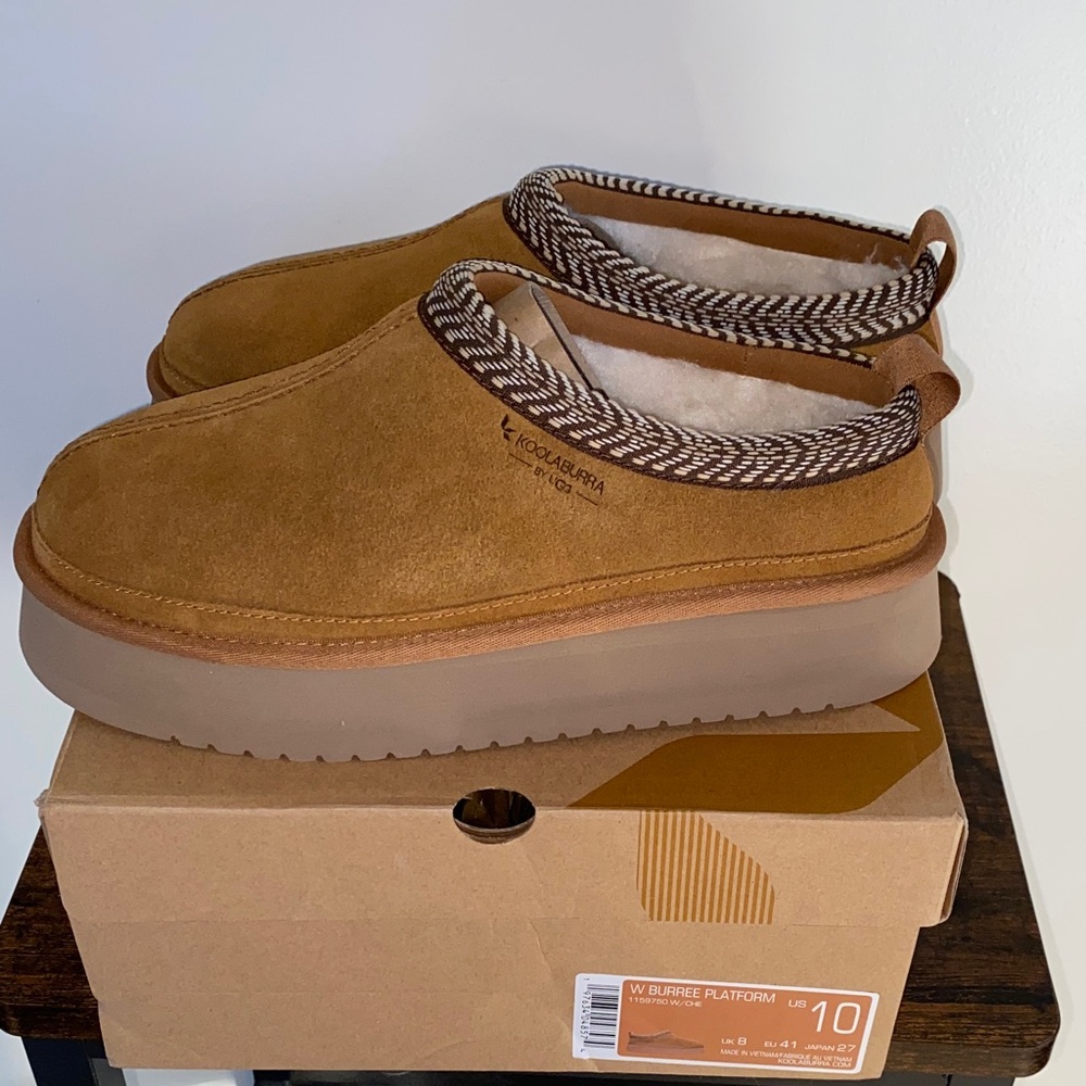 #K280-4 - NWB- Koolaburra by UGG Chestnut Platform Slipper- women’s 10 - Picture 15 of 15